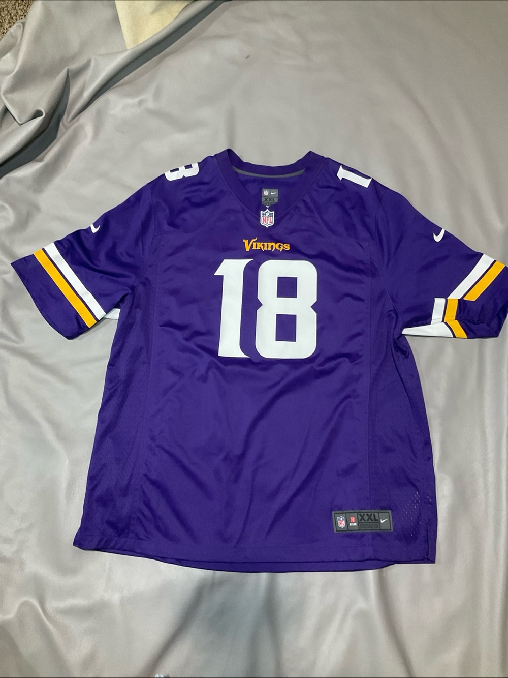 NFL Minnesota Vikings #18 Purple Jersey